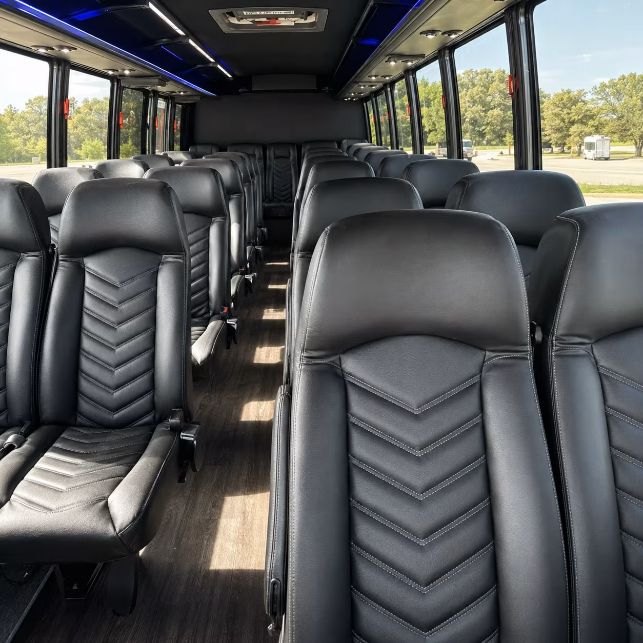 conway private event transportation onboard seating