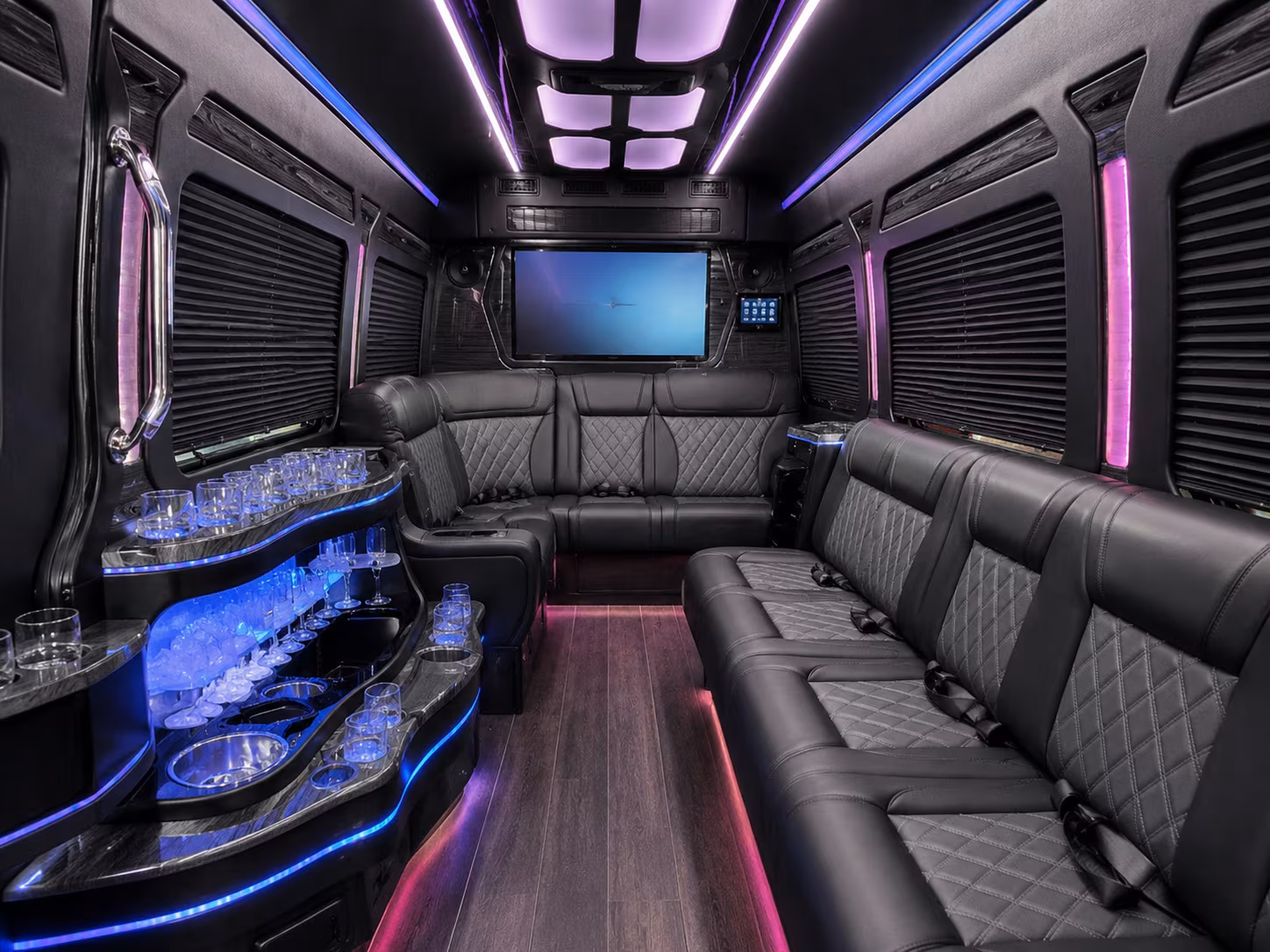 wedding party transportation on the university of central arkansas campus and beyond